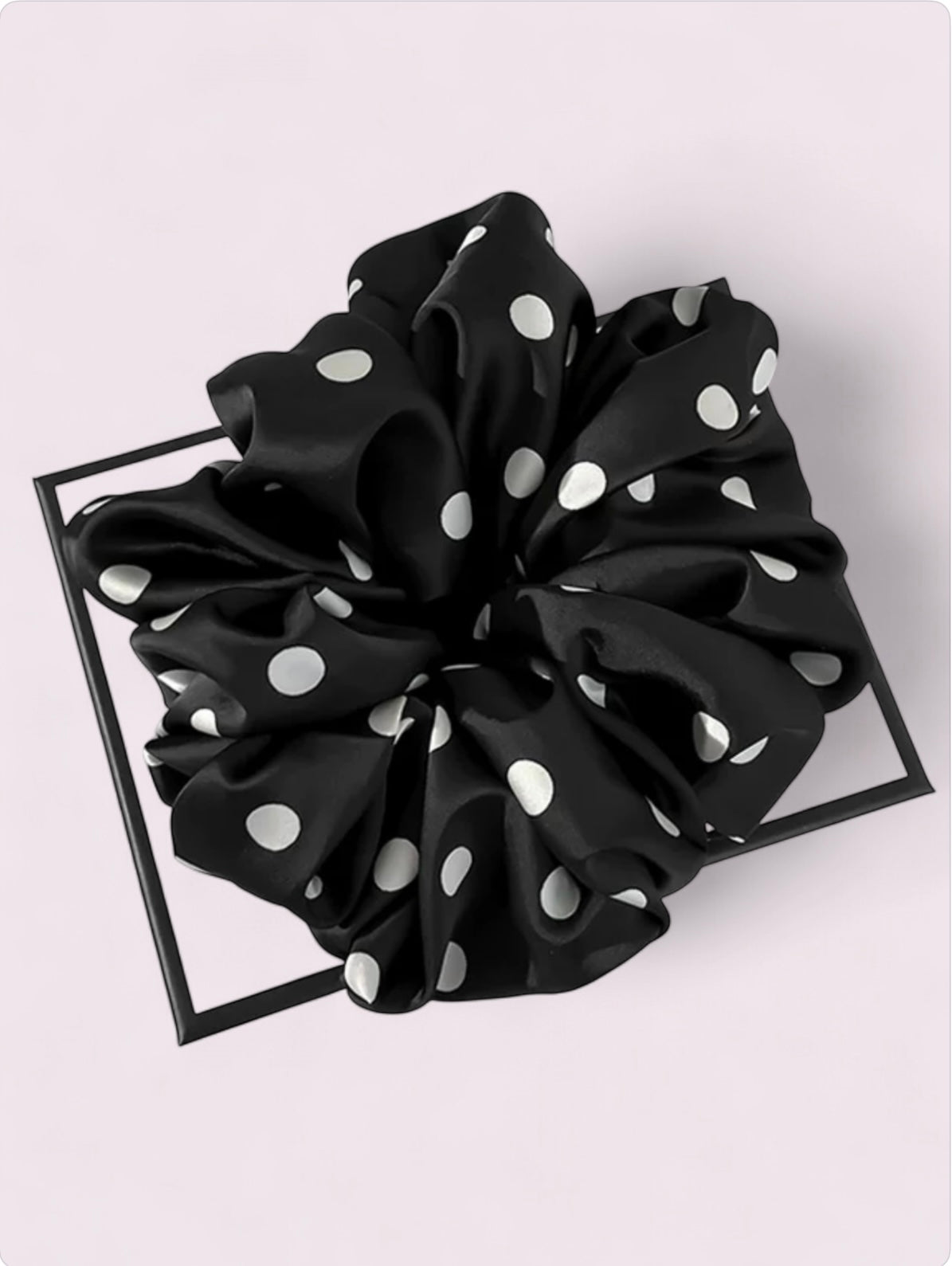 Ethereal polka scrunchie