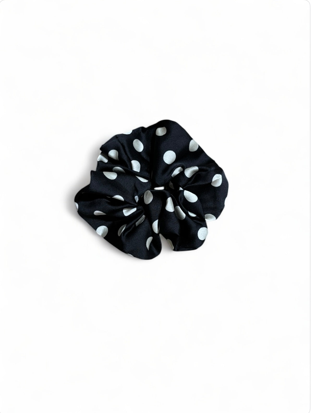 Ethereal polka scrunchie