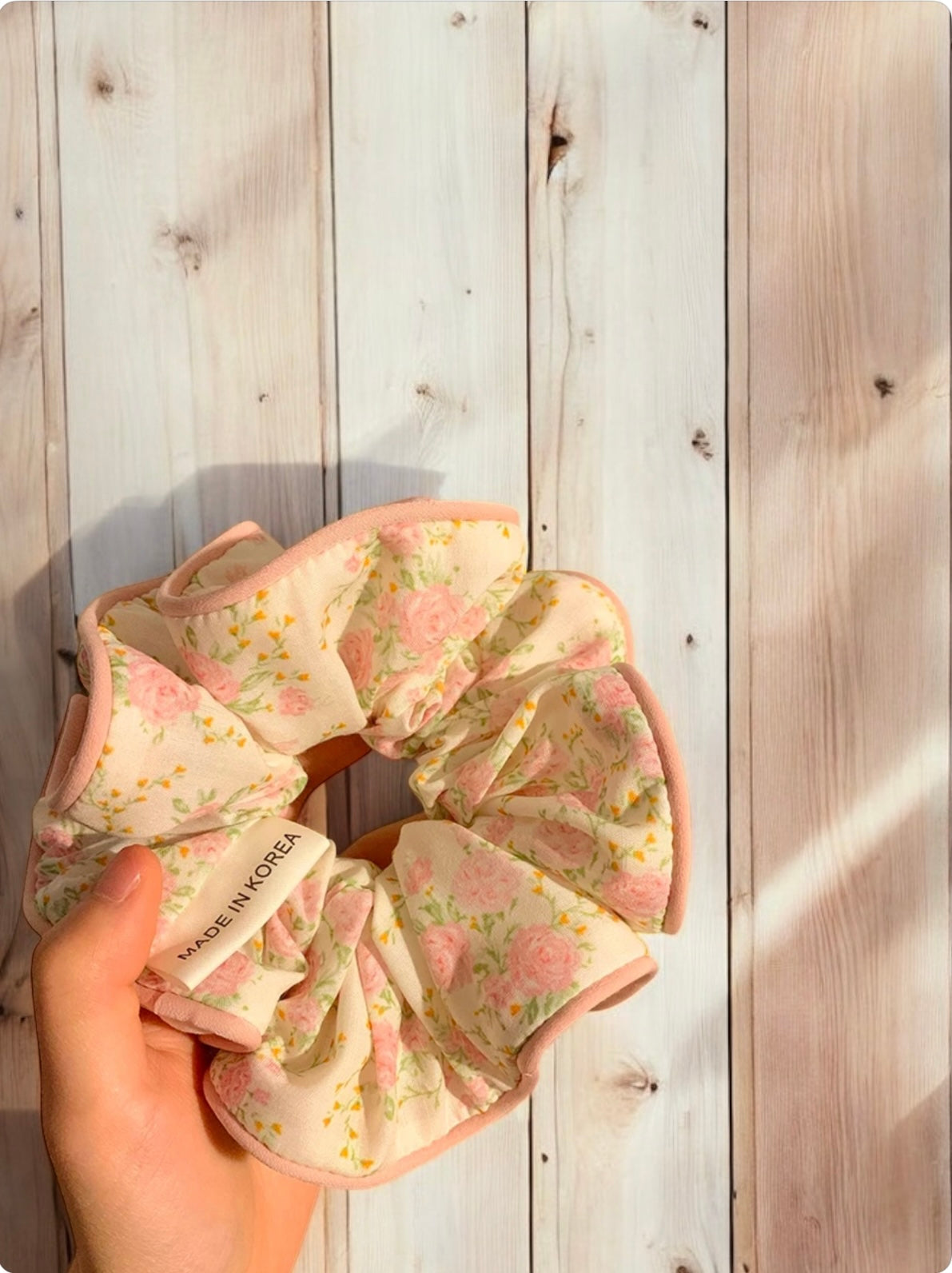 Petal whisper scrunchie