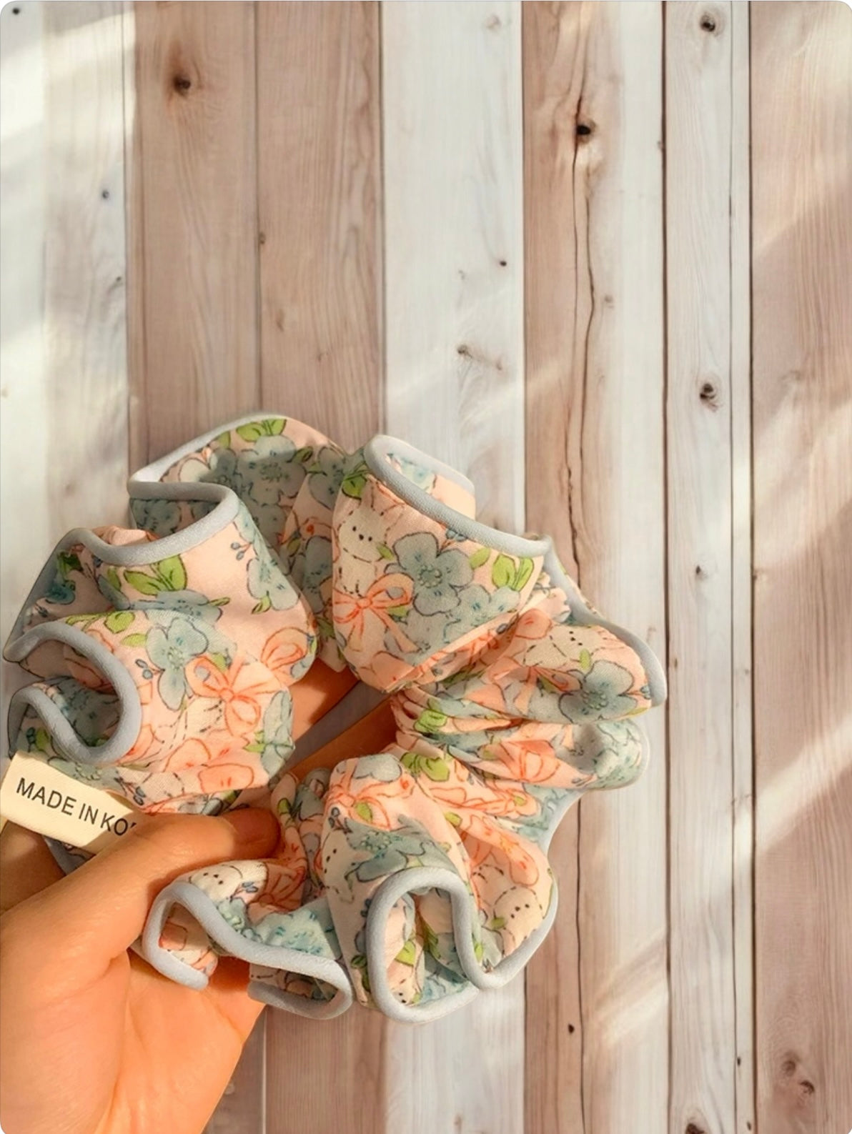 Petal whisper scrunchie