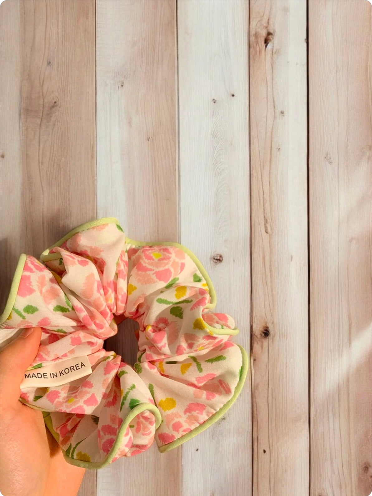 Petal whisper scrunchie