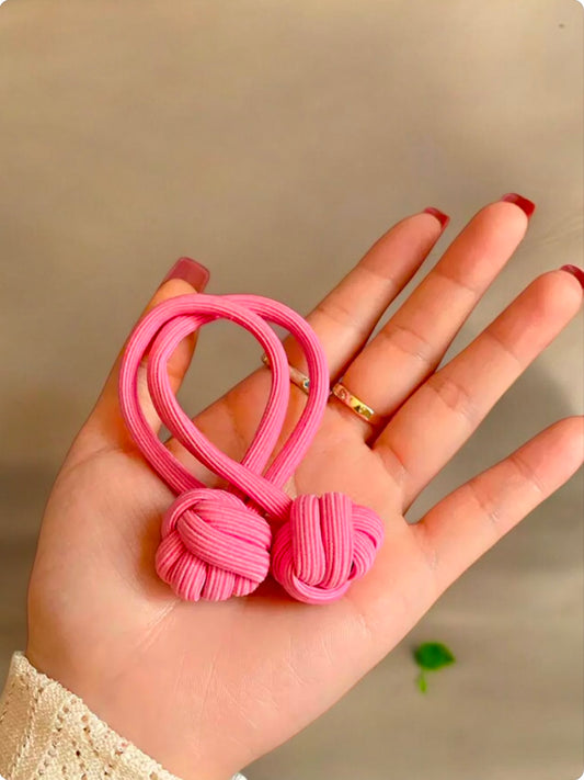 Bubblegum twist hair tie