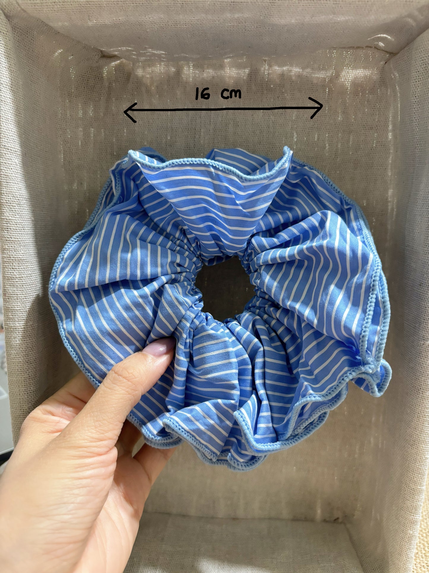 Sapphire serenade scrunchie