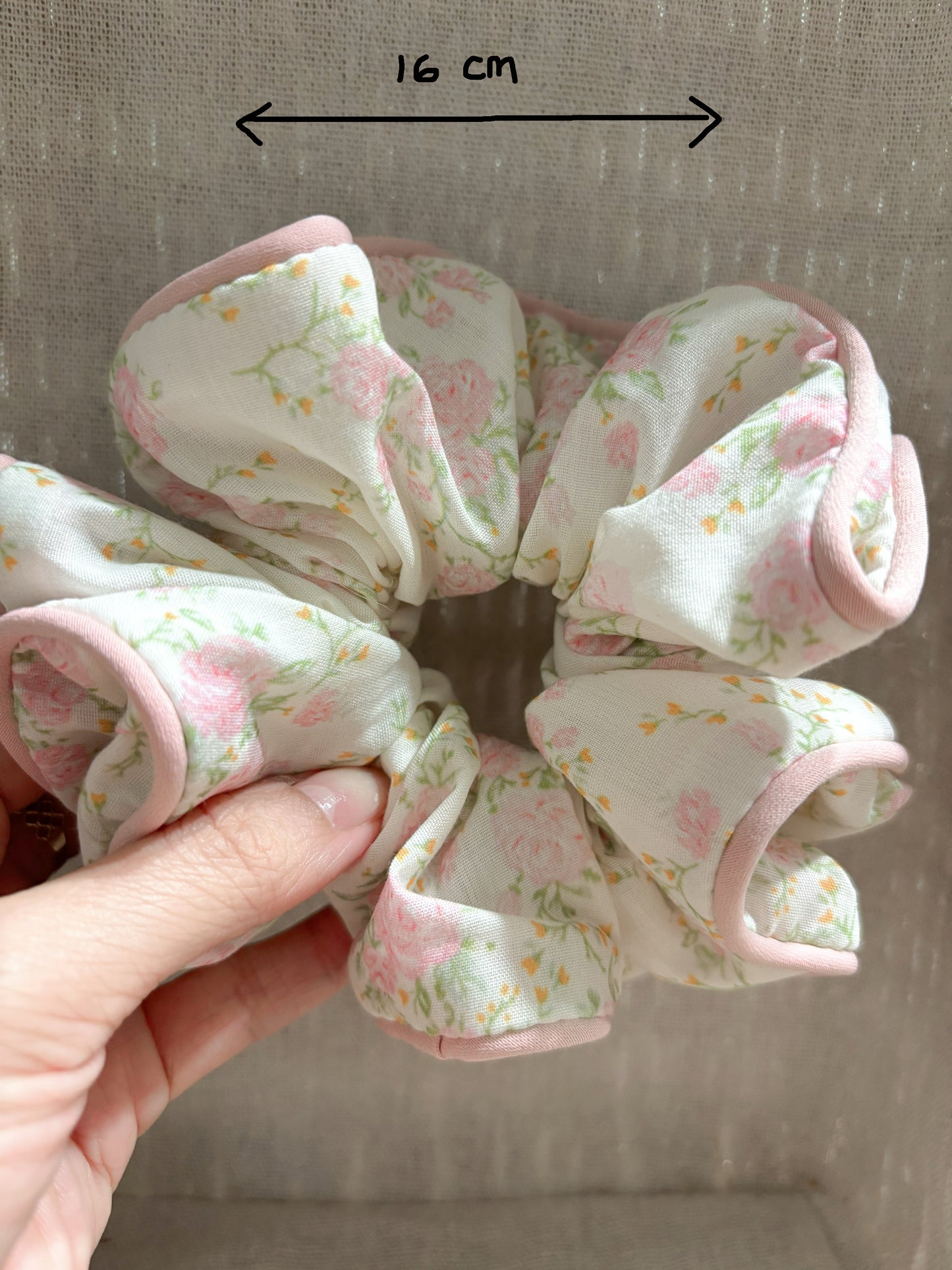 Petal whisper scrunchie